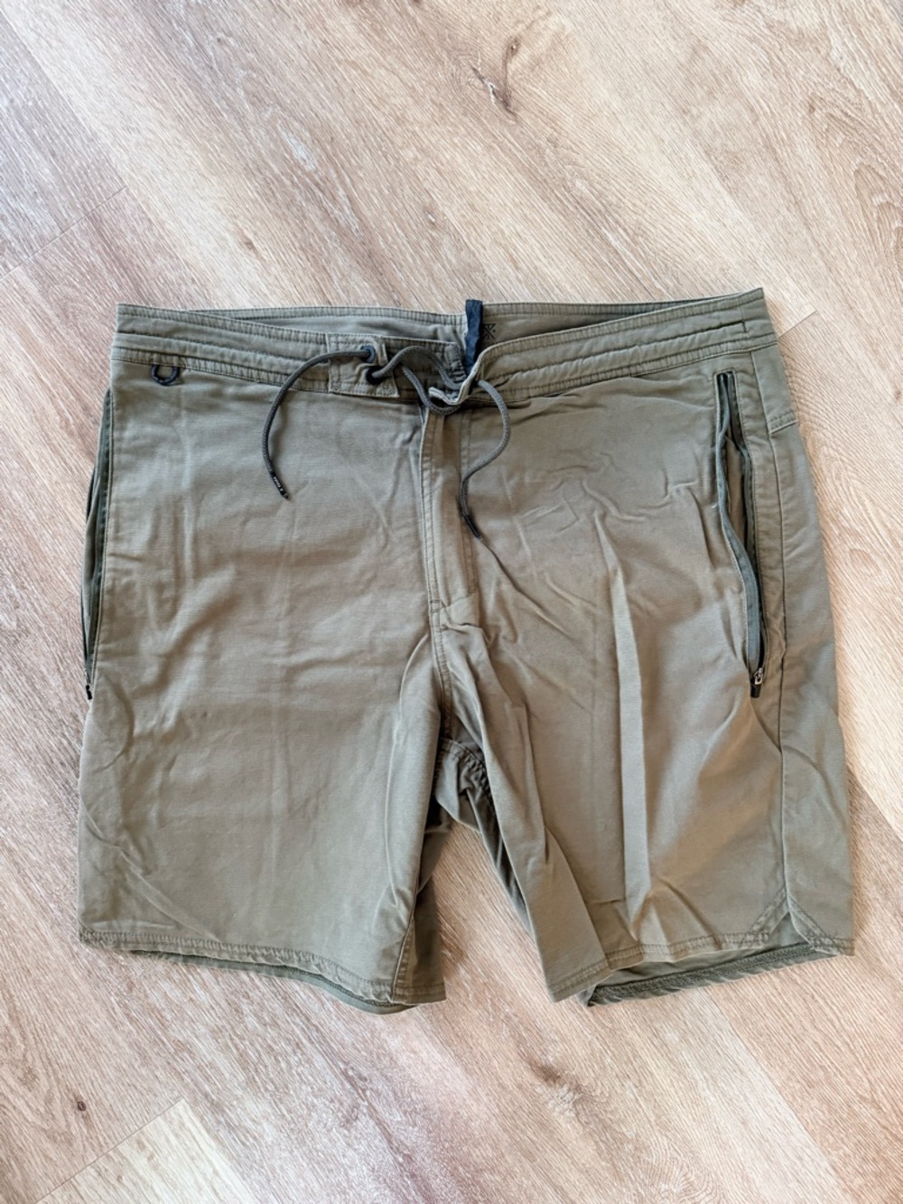 Roark Olive Green Men’s Flat Front Shorts